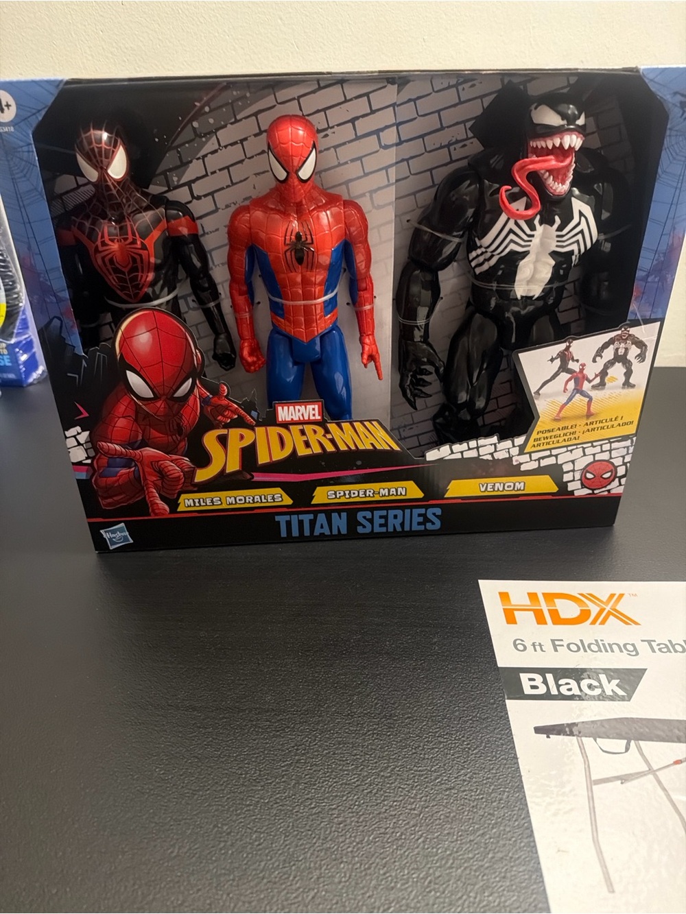 Marvel Spider-Man Titan Series Action Figure 3-Pack - Red, Blue, Black